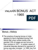 Indian Bonus Act – 1965