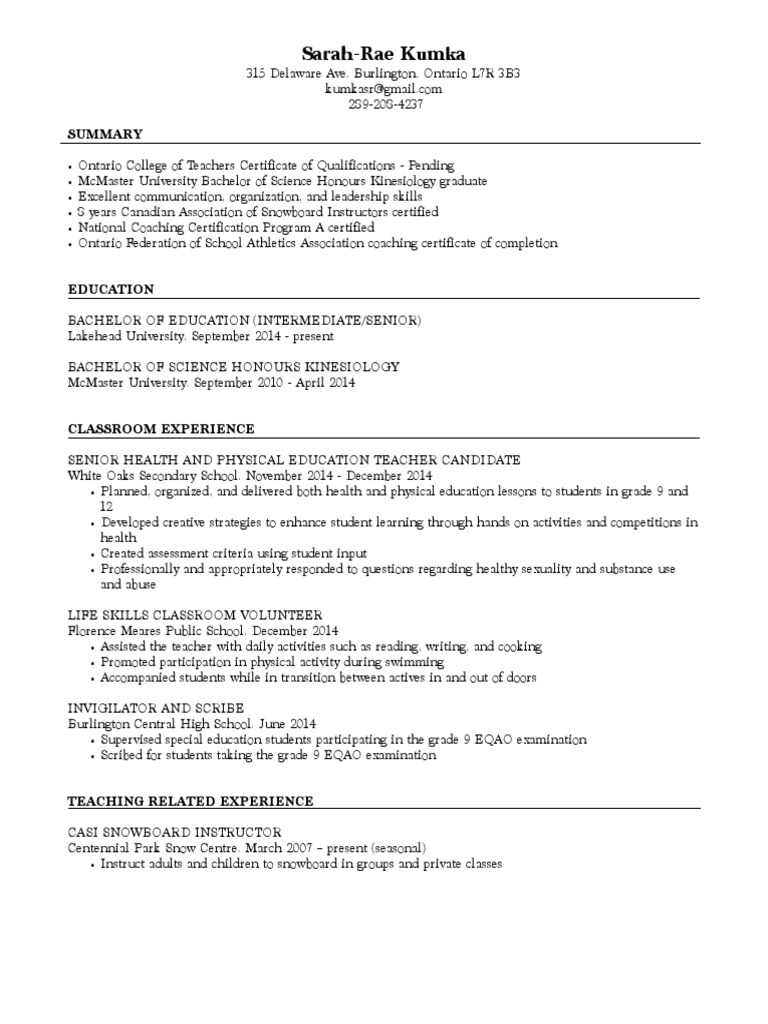 Ontario Teacher Certification Overview | PDF | Teachers | Physical Education