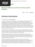 Música Na Escola _ Materiais Didáticos Para Aulas de Música Popular Brasileira -