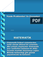 Yüzde Problemleri