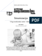 Imunizacija - Uloga Medicinske Sestre / Tehničara