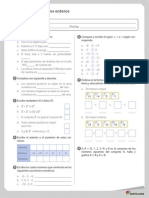 Orden de Los Numeros Enteros