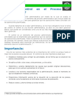 ¿Qué Es Control en El Proceso Administrativo?