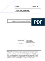 E-Commerce - WTO Working Paper On E-Commerce Trade Costs