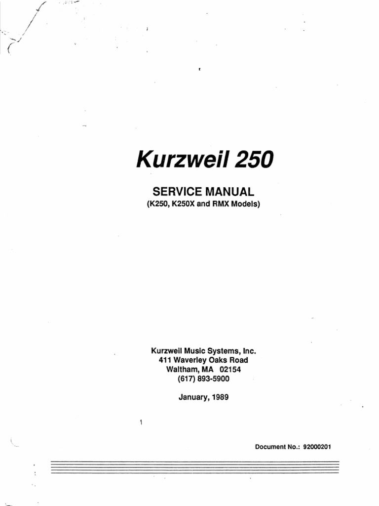 Kurzweil Wiring Diagram Wiring Diagram