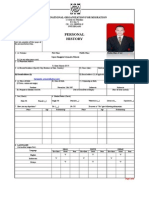 Personal History Form