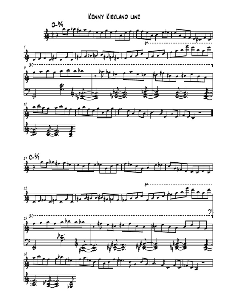 Kenny Kirkland Line Study | PDF