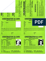 Ghostbusters RPG - Item Cards 2