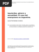 Izquierda, género y sexualidades. El caso del anarquismo en Argentina