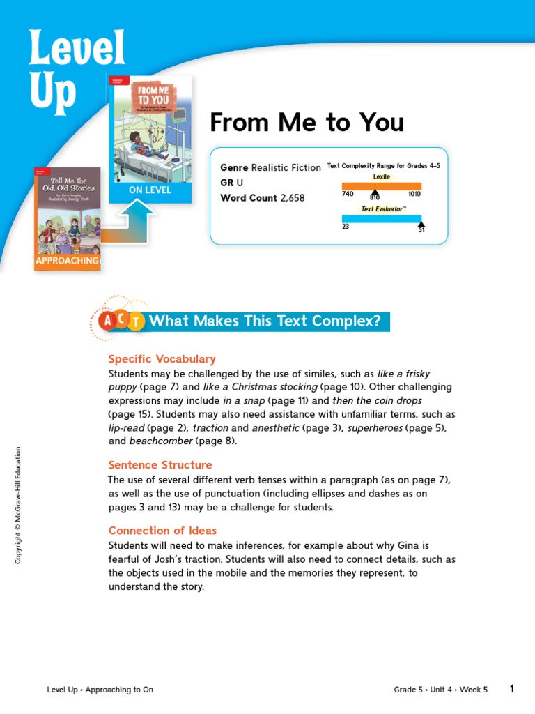 leveled reader card at level | Ellipsis | Reading Comprehension