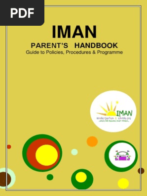 Parents Handbook Pdf Child Care Relationships