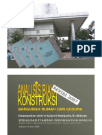 Penyusunan Analisa Biaya Konstruksi