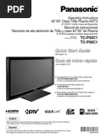 Panasonic TV Manual-TCP42C1