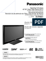 Panasonic TV Manual-TCP42C1