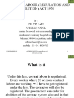 Contract Labour (Regulation and Abolition) Act 1970