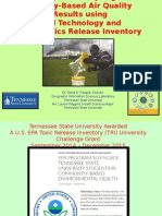 Visualizing and Analyzing Community-Based Air Quality Sampling Results Using Geospatial Technology and Online Toxics Release Inventory (TRI) Data