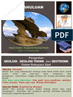 Pendahuluan Geotek