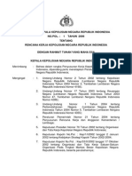 Peraturan Kapolri Nomor 1 Tahun 2006 Tentang Rencana Kerja Polri PDF