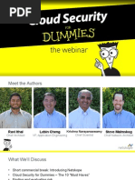 Cloud Security for Dummies Webinar