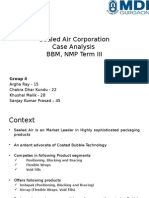 Sealed Air Corporation Case Analysis BBM, NMP Term Iii: Group 4