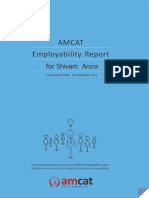AMCAT Detailed Result Report