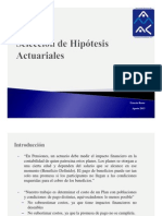 Selección de Hipotesis Actuariales