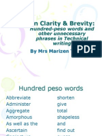 Hundred Peso Words