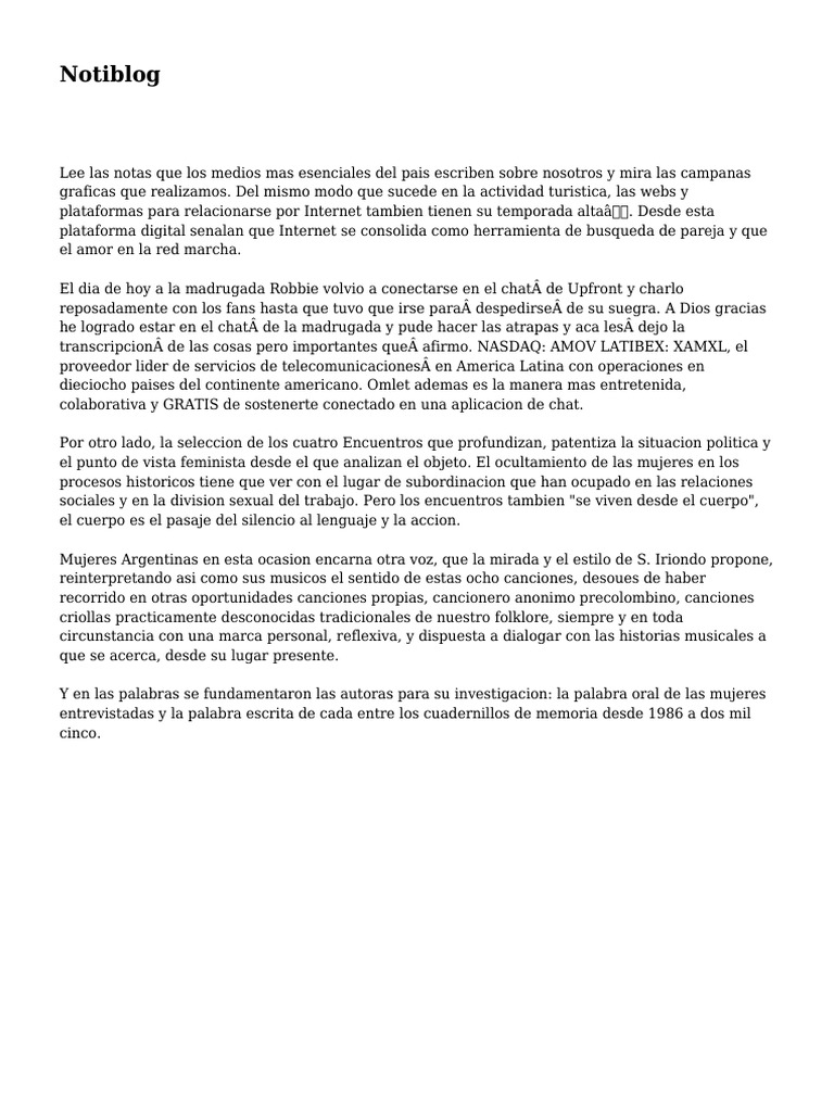 Notiblog | Amor | Internet