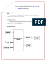 Touchscreen voting system using 8051 microcontroller