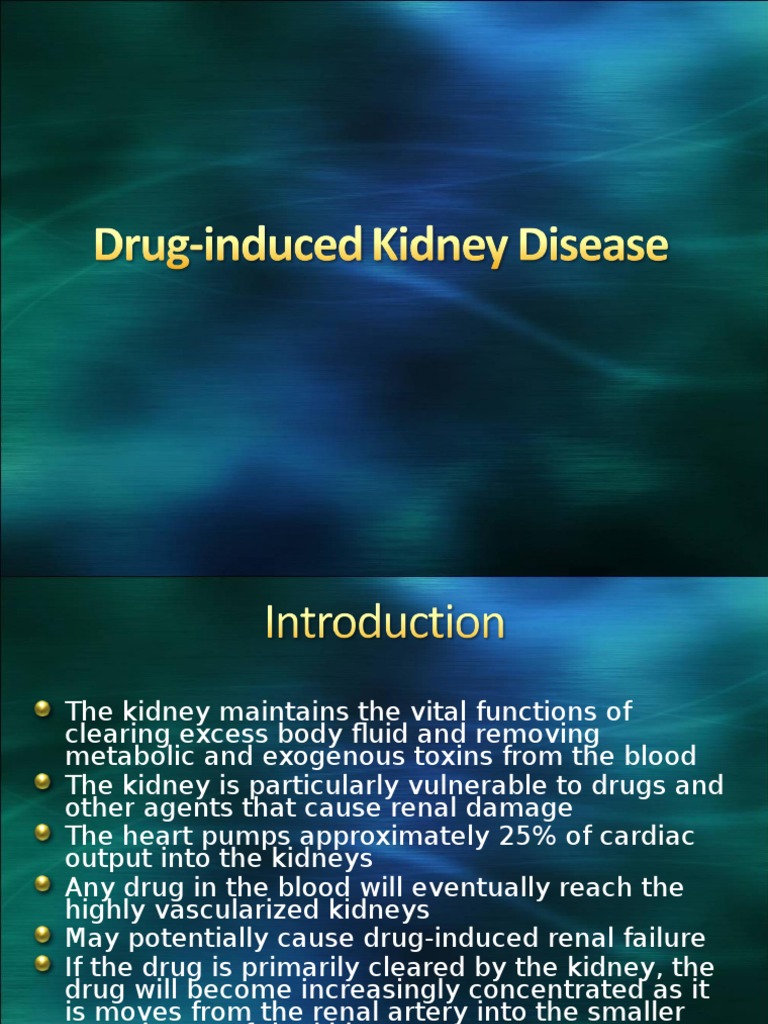 DrugInduced Kidney Disease Kidney Kidney Disease