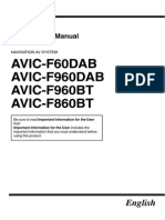 AVIC-F860BT Manual EN