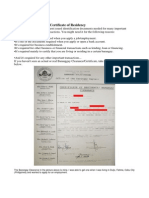 Barangay Clearance Certificate