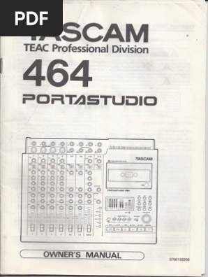 TASCAM 464 PORTASTUDIO  取説付 Tascam 464 Portastudio (MT Sep 92)