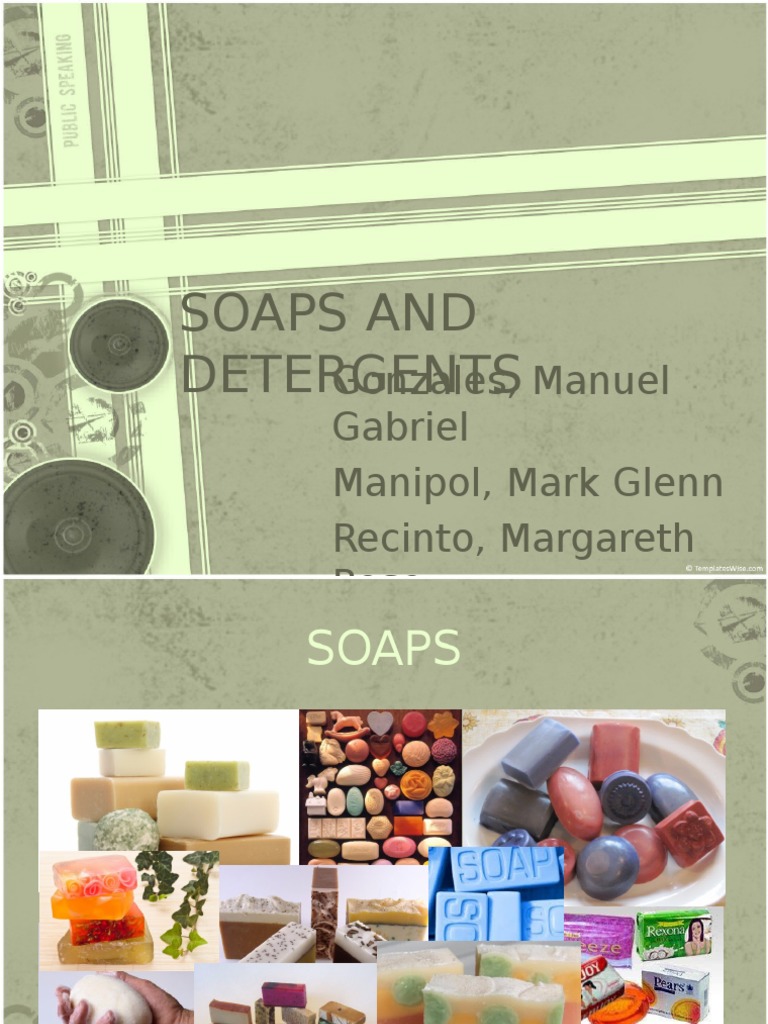 Soaps and Detergent | PDF | Soap | Sodium Hydroxide