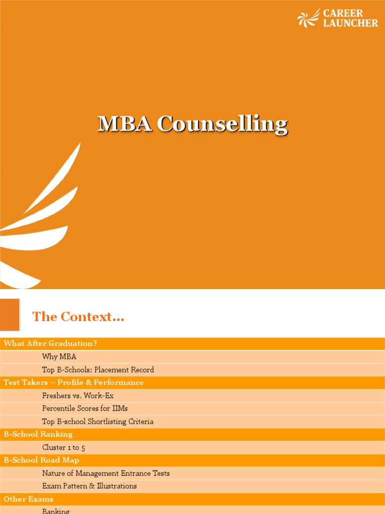 MBA Counselling PPT V3.1 | PDF | Master Of Business Administration ...
