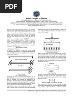 Beam Analysis in Matlab