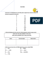 Test Paper 18 Oct 2011 (Clasa A 3-A)