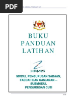 Buku Panduan Latihan Cuti Hrmis