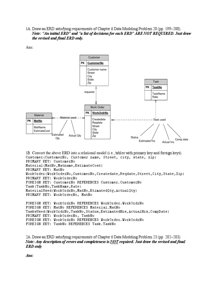 Assignment Number 3 Answers | PDF | Computer Data | Data Model