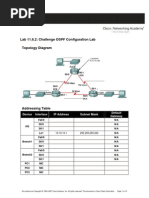 Lab 11.6.2: Challenge OSPF Configuration Lab Topology