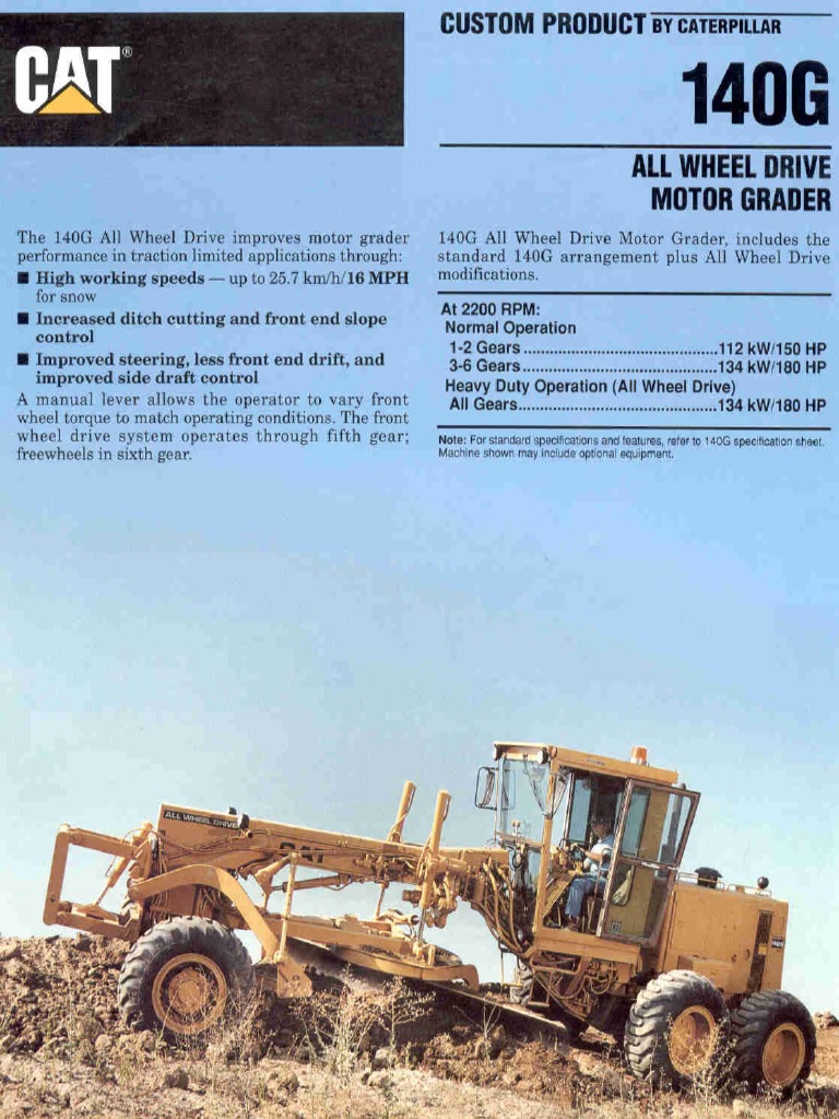 CATERPILLAR 140G OPERATORS MANUAL PDF visual data 6