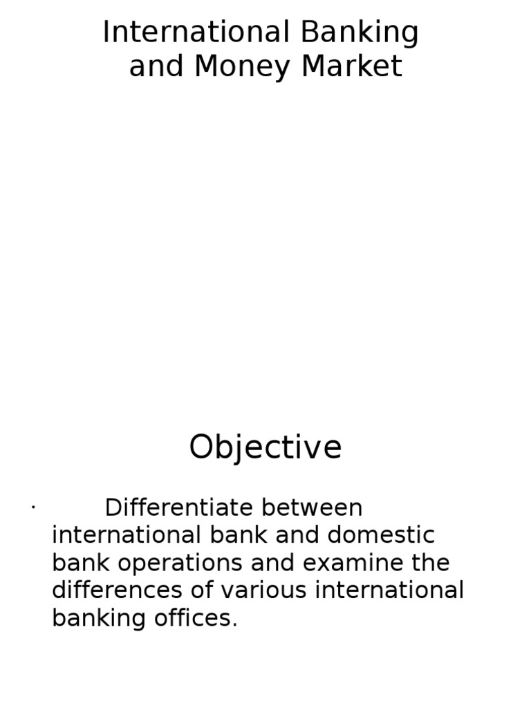 International Banking and Money Market | PDF | Interbank Lending Market ...