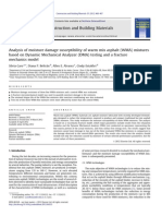 Analysis of Moisture Damage Susceptibility of Warm Mix Asphalt (WMA) Mixtures PDF