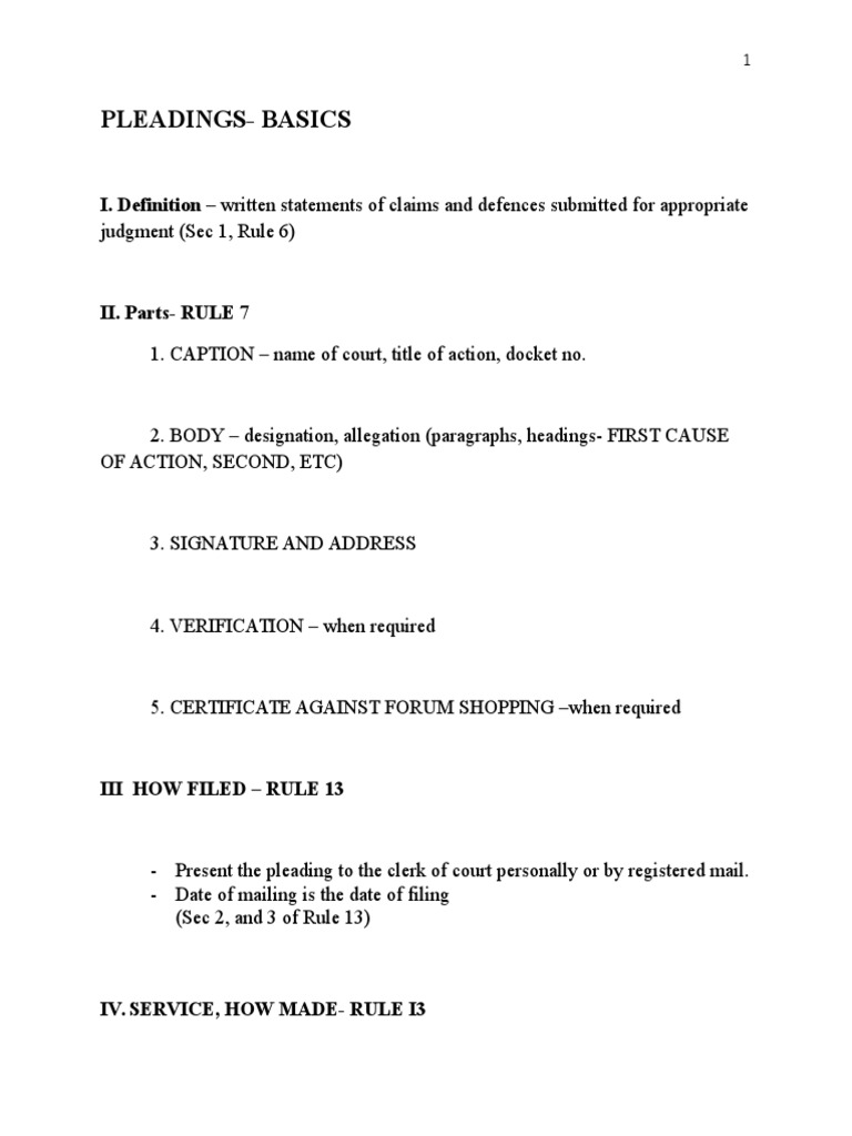 Forum Rule § 6 Overview | PDF | Brief (Law) | Certiorari