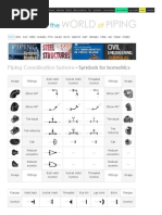 Piping Coordination Systems - Mechanical Symbols for Isometric Drawings