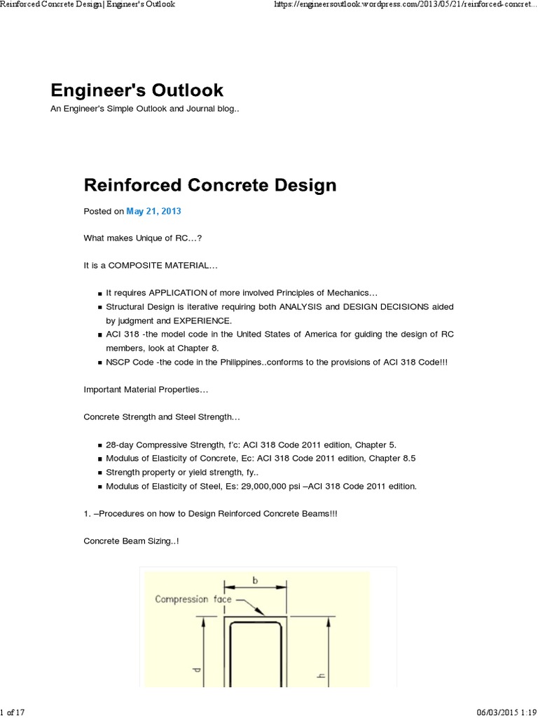 Reinforced Concrete Design Guide | PDF | Beam (Structure) | Strength Of ...