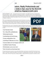 Silicon Valley Real Estate Finance & Tech Expo 2015