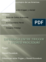 Diferencia Entre Trigger y Stored Procedure