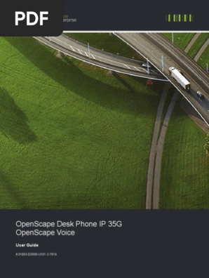 User Manual Openscape Desk Phone Ip 35g Telephone Trademark