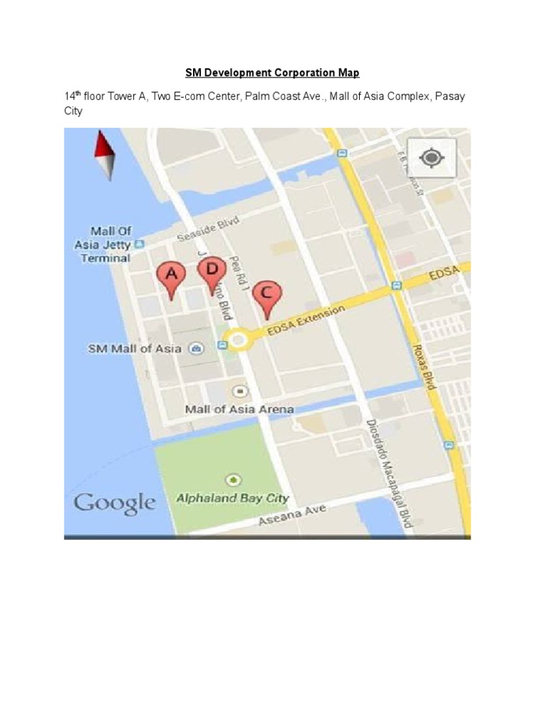 SM Development Corp Job Fair Map | PDF